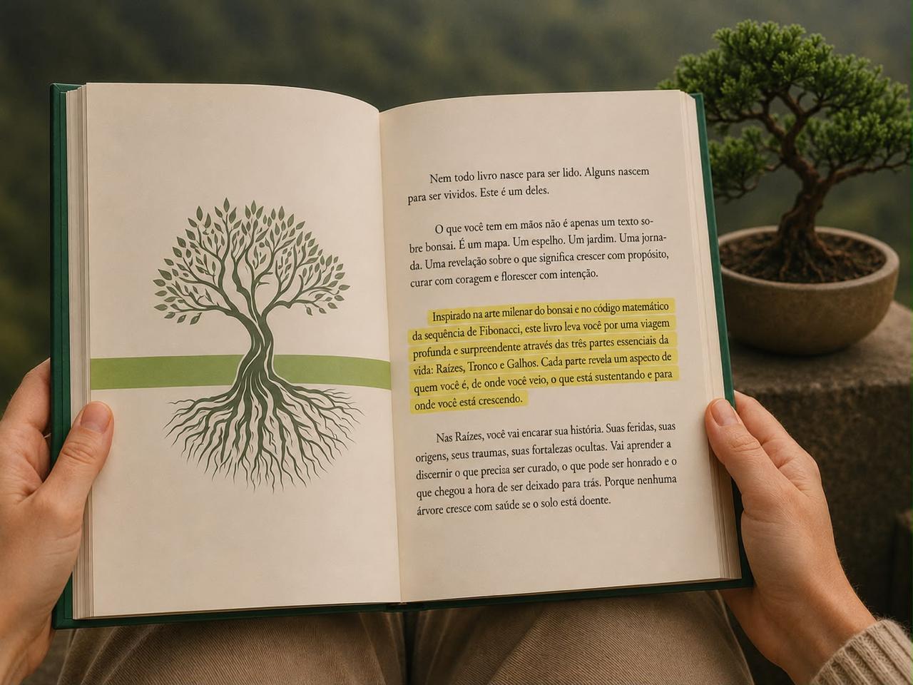 Livro Cuide da sua Alma aberto em português